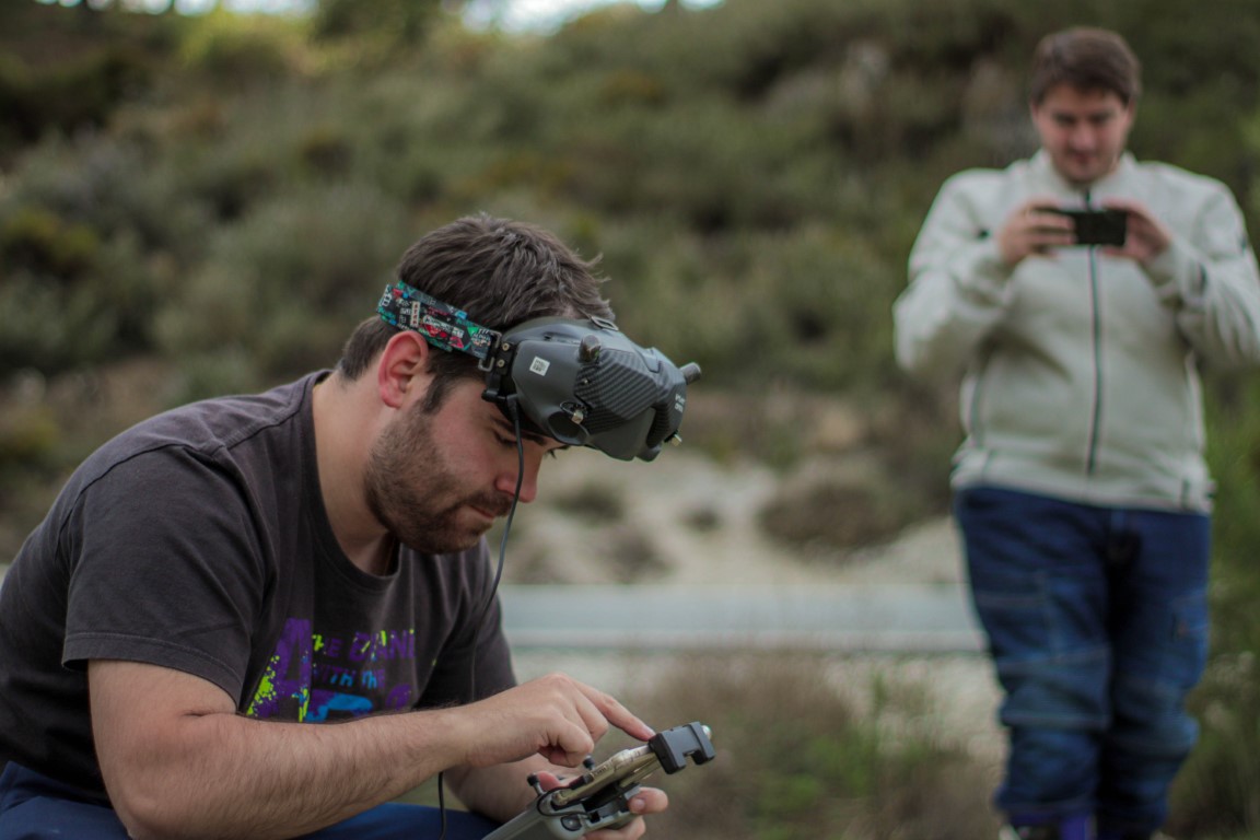 Drone FPV en acción